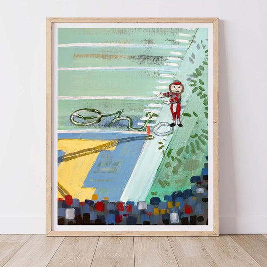 Ohio State Buckeyes "Big House Snow Angel" Poster