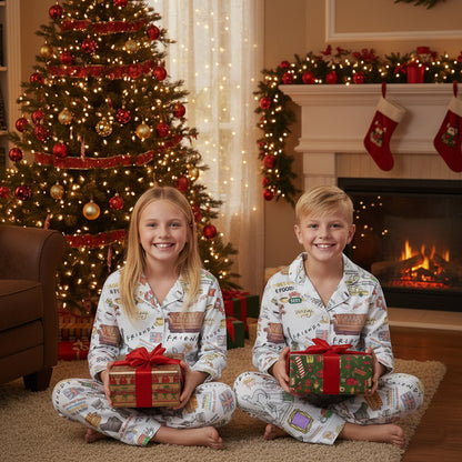 CozyPerks™ Friends Movie Pajamas Set Christmas for Family