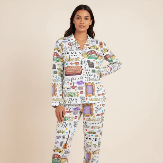 CozyPerks™ Friends Series Pajamas Set Christmas for Family