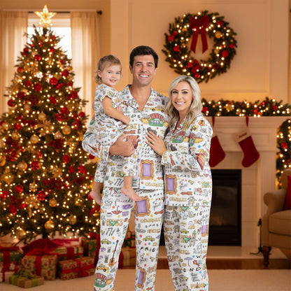 CozyPerks™ Friends Series Pajamas Set Christmas for Family