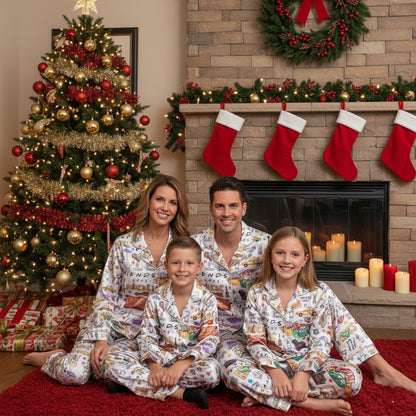 CozyPerks™ Friends Series Pajamas Set Christmas for Family