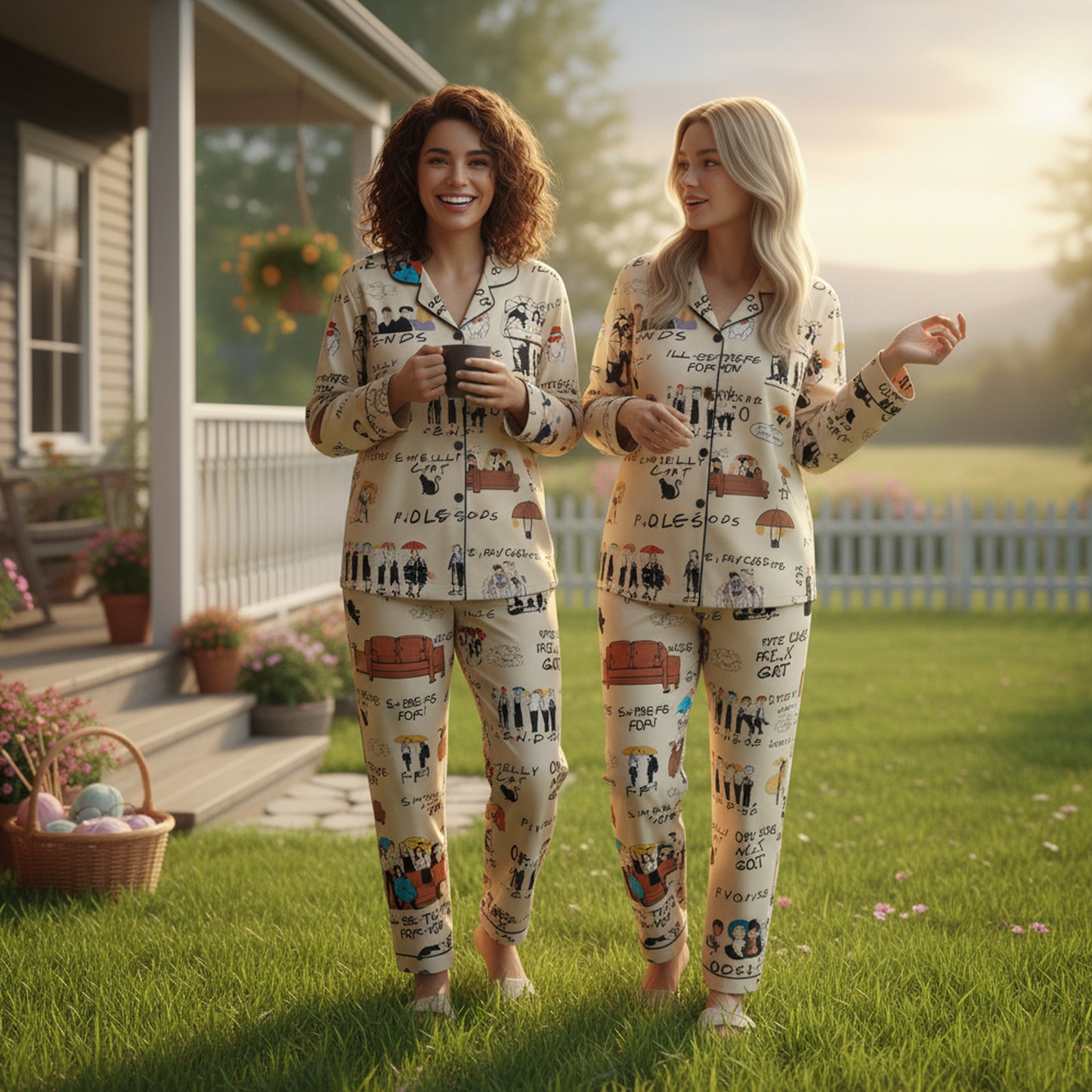 CozyPerks™ Friends Family Pajamas Set