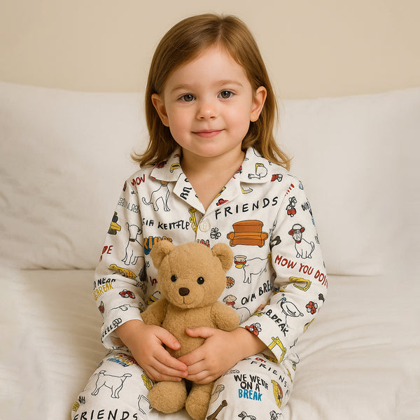CozyPerks™ Friends Pajamas Set For Kids And Adults