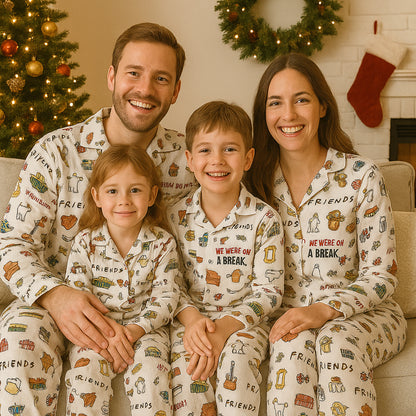 CozyPerks™ Friends Pajamas Set For Kids And Adults
