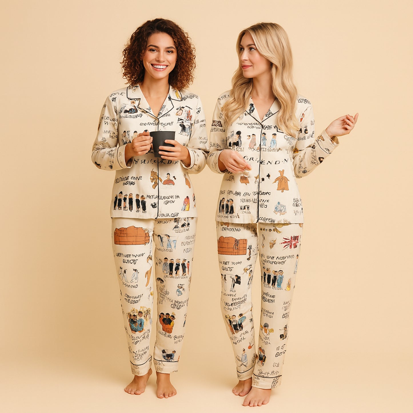 CozyPerks™ Friends Family Pajamas Set