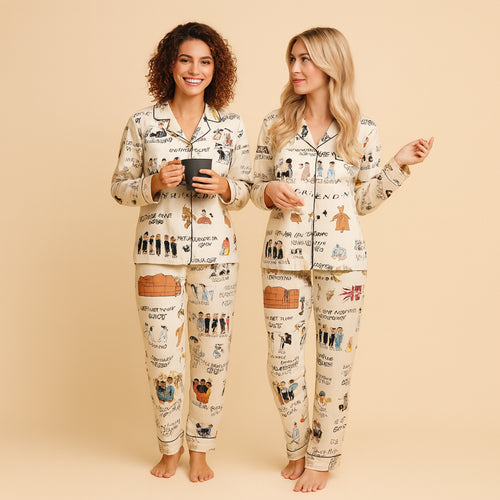 CozyPerks™ Friends Family Pajamas Set